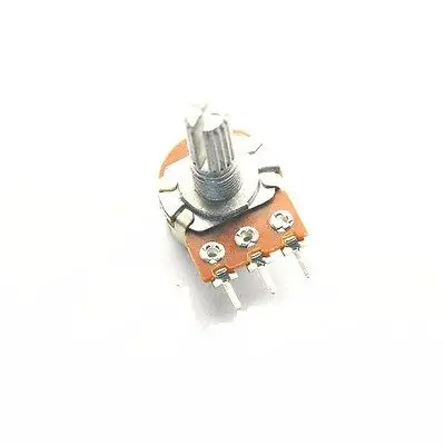 

DHL/EMS 200 pcs 250K Ohm B250K Knurled Shaft Linear Rotary Taper Potentiometer j33