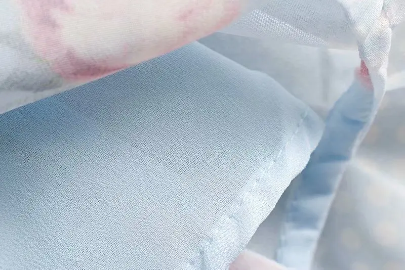 Новые женские летние пляжные шифон печати v-образным вырезом волновой точки в виде листка лотоса широкие брюки комбинезон Женщины