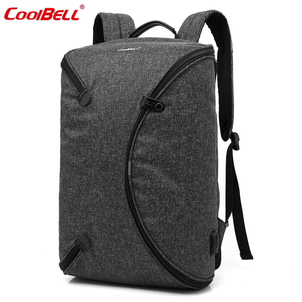 

CoolBELL 15.6 Inch Men Laptop Backpack With USB Port Personalized Foldable Waterproof Travel Backpacks Lightweight Notebook Bag