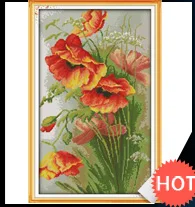 Sale golden panno,Needlework,DIY DMC Cross stitch,Sets For Embroidery kit 14ct unprinted cotton thread beautiful scen Cross-Stitching 55