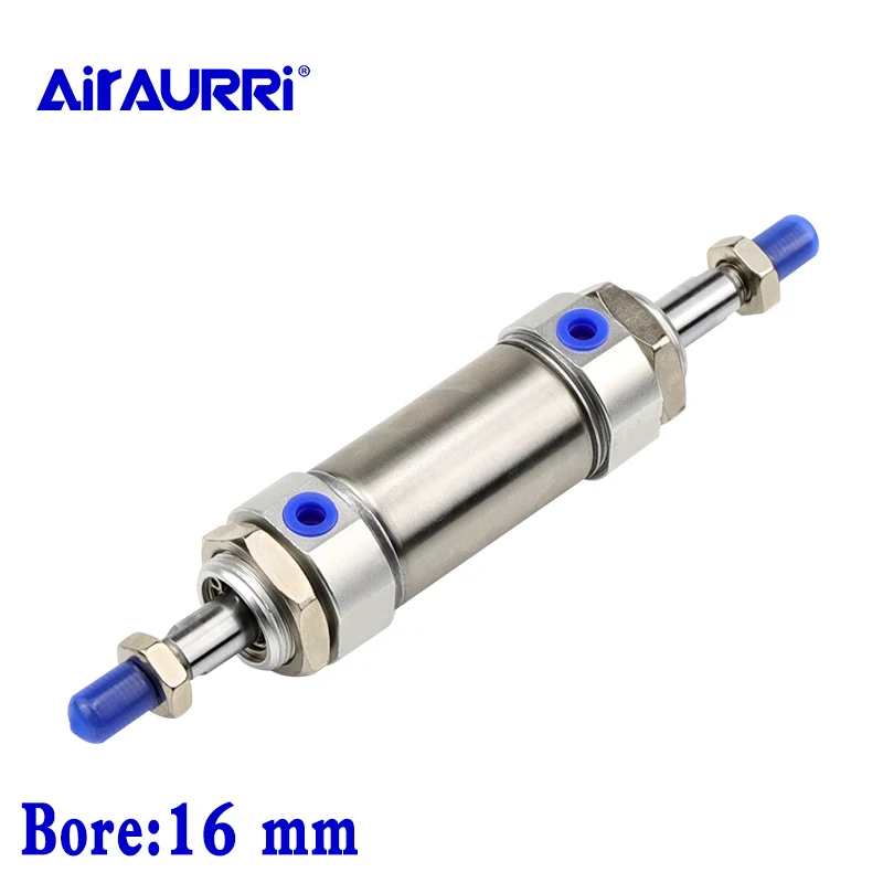 

MAD Mini cylinder Double rod bore 16mm stroke 25mm 50mm 75mm 100mm 125mm 150mm 200mm airtac size