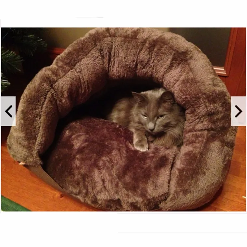 2016-New-Soft-Brown-Dog-Cat-Bed-House-Winter-Warming-Nest-Mat-For-Small-Dogs-Sleeping (3)