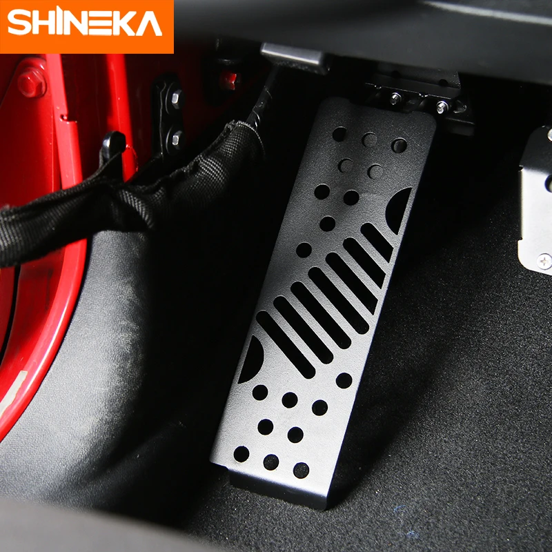 Педали SHINEKA для Jeep Wrangler 2007 2017 3 шт. металлическая ножная упор педаль тормоза