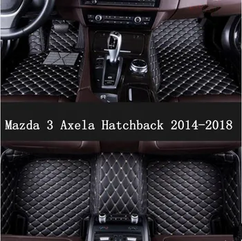 

Car Accessories Custom Foot Mats 3D Luxury Leather Car Floor Mats For Mazda Axela Hatchback 2014 2015 2016 2017 2018 2019