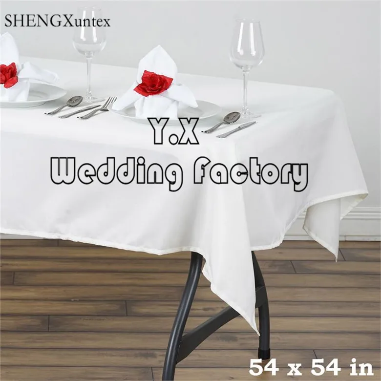 

5pcs 54"*54" Square Table Cloth \ Cheap Wedding Tablecloth
