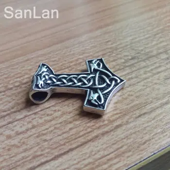 

15pcs Thor's Hammer Mjolnir Pendant Viking Jewelry Scandinavian Norse Amulet SanLan