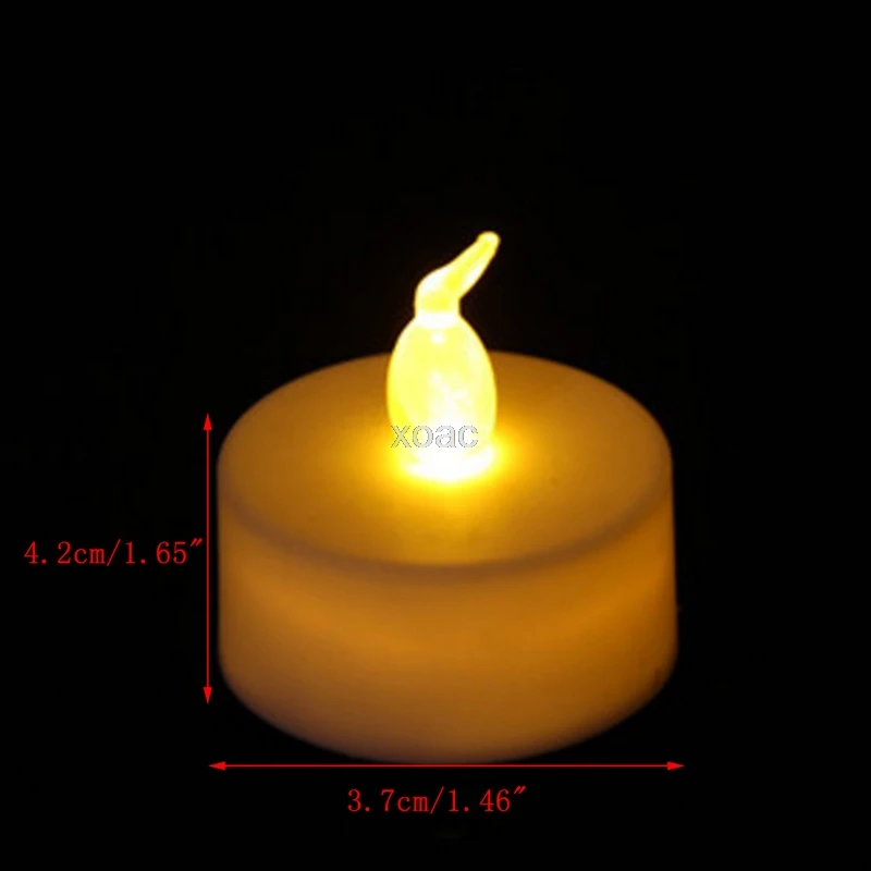 

1Pcs Flameless Electronic LED Candle Flickering Tealight Night Light Home Decor M05 dropship