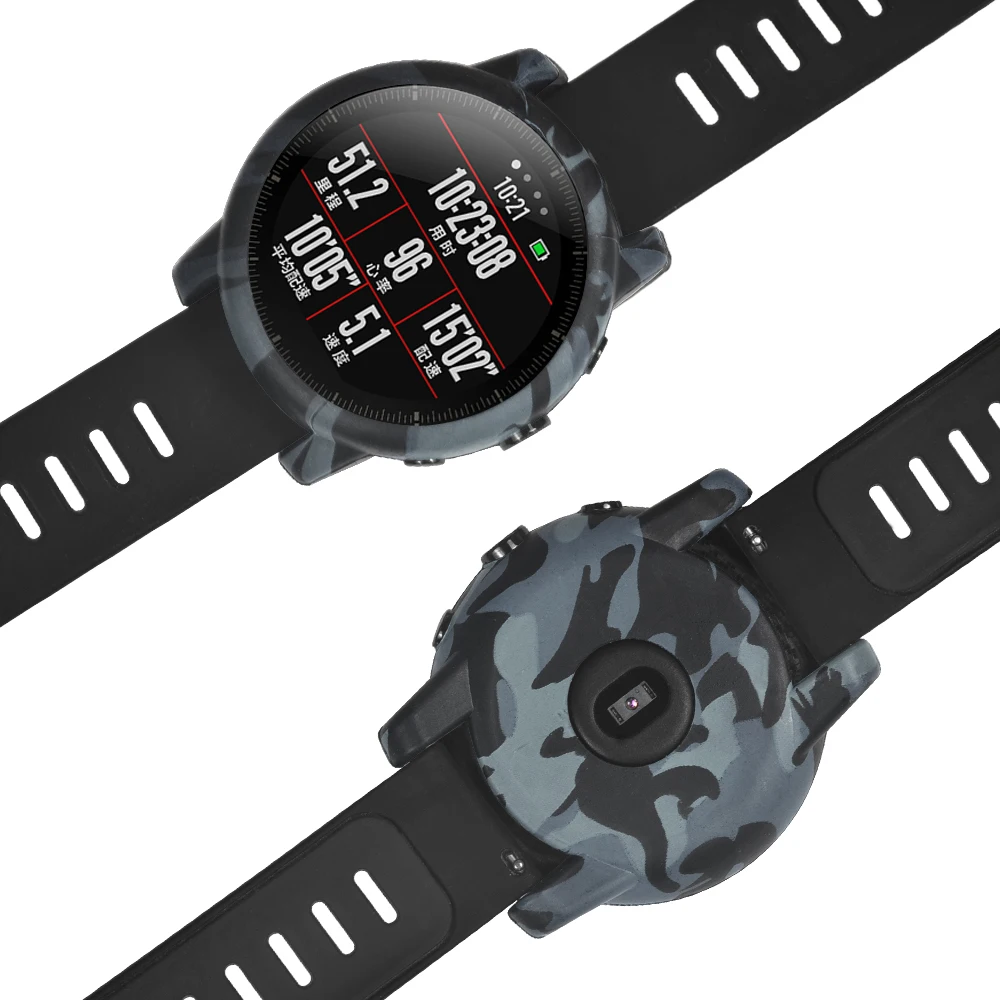 Камуфляжный силиконовый чехол для Amazfit Stratos сменный спортивный ремешок смарт
