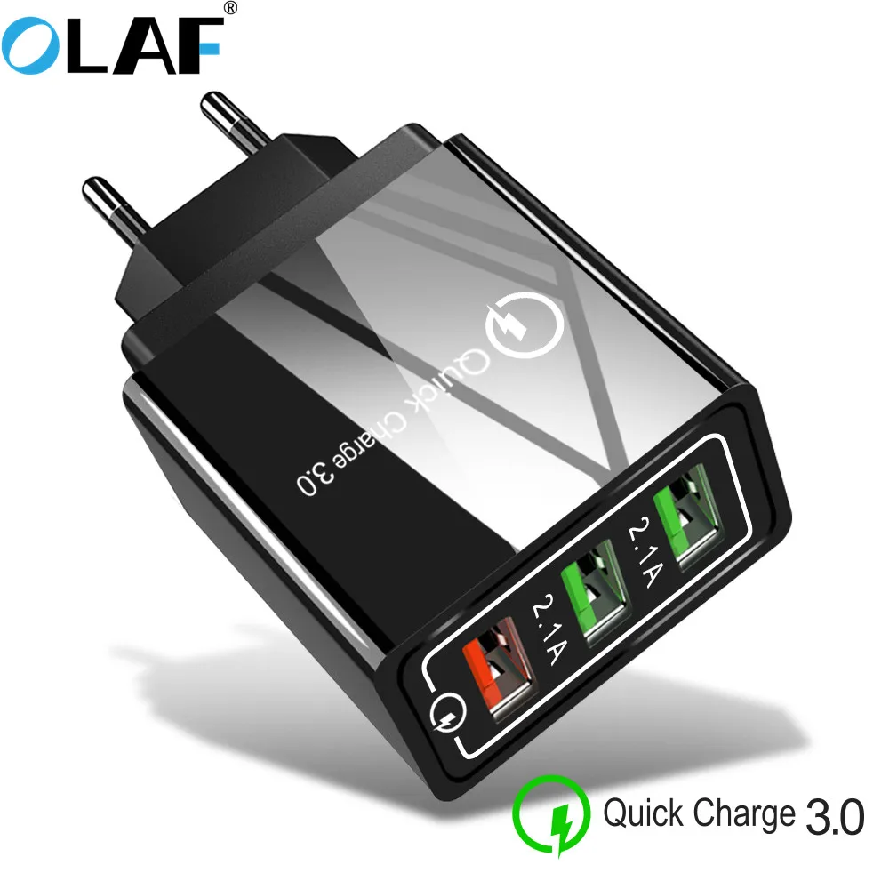  Olaf quick charge 30 USB Ladegerät für iPhone X 8 7 EU UNS Wand Ladegerät Schnelle Lade für Samsung