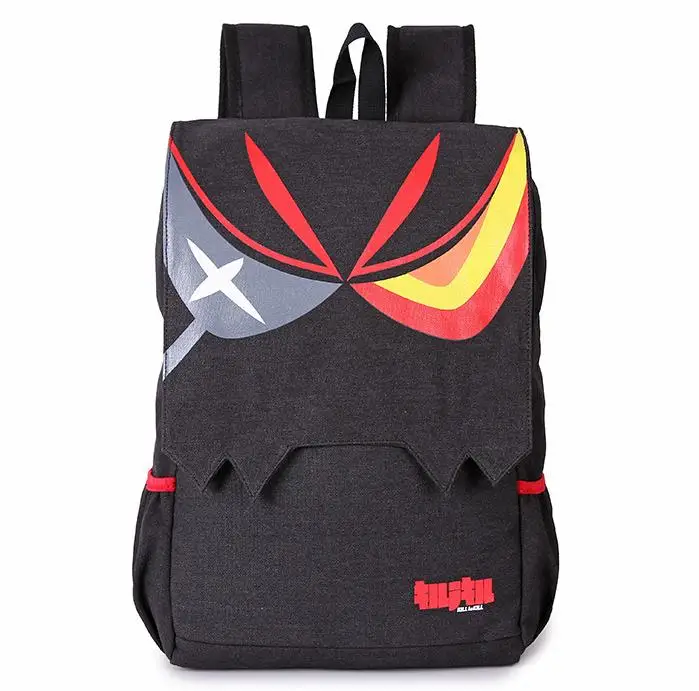 

Cartoon Manga KILL la KILL Backpacks Anime Matoi Ryuuko Black Large Capacity Men And Women Ourdoor Casual Travel Backpack