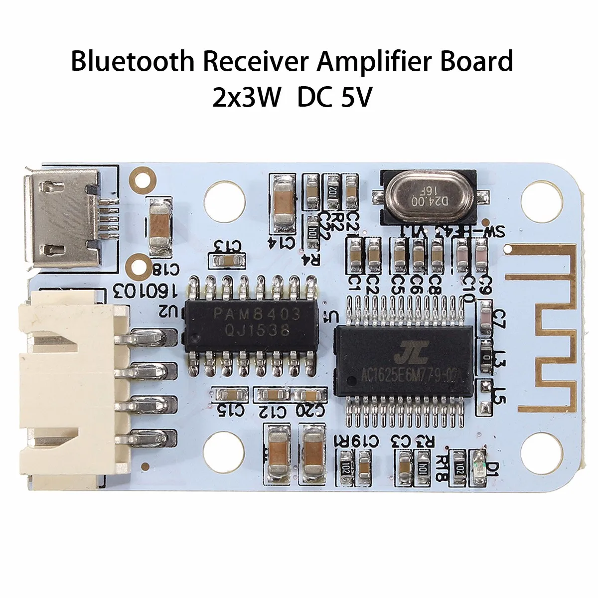 LEORY DIY Amp 2x3W Micro USB беспроводной bluetooth динамик аудио приемник Цифровой усилитель доска