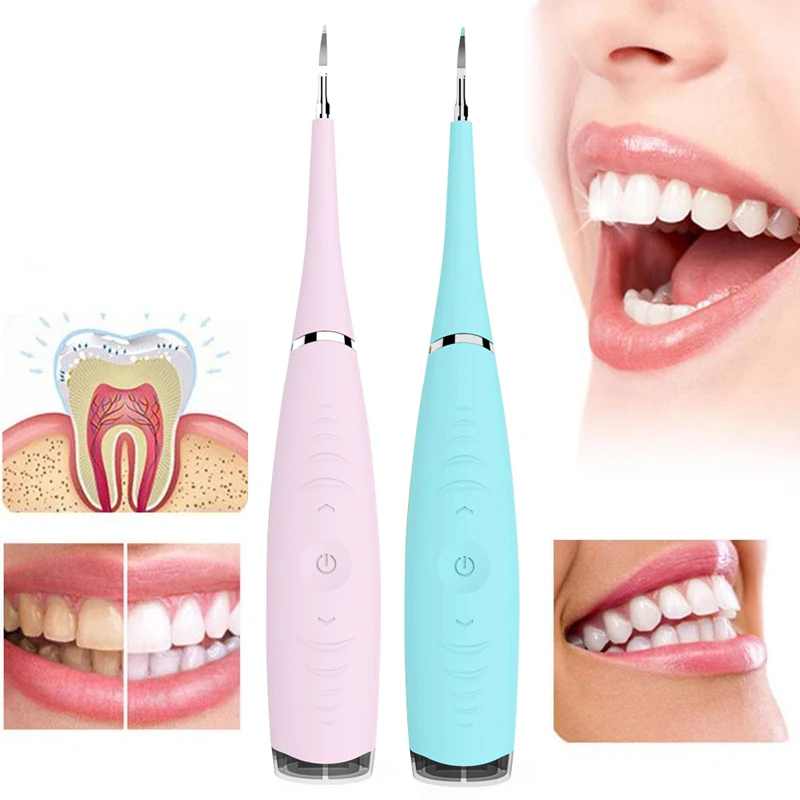 

1pcs Portable Electric Sonic Dental Scaler Tooth Calculus Remover Tooth Stains Tartar Tool Dentist Whiten Teeth Health Hygiene