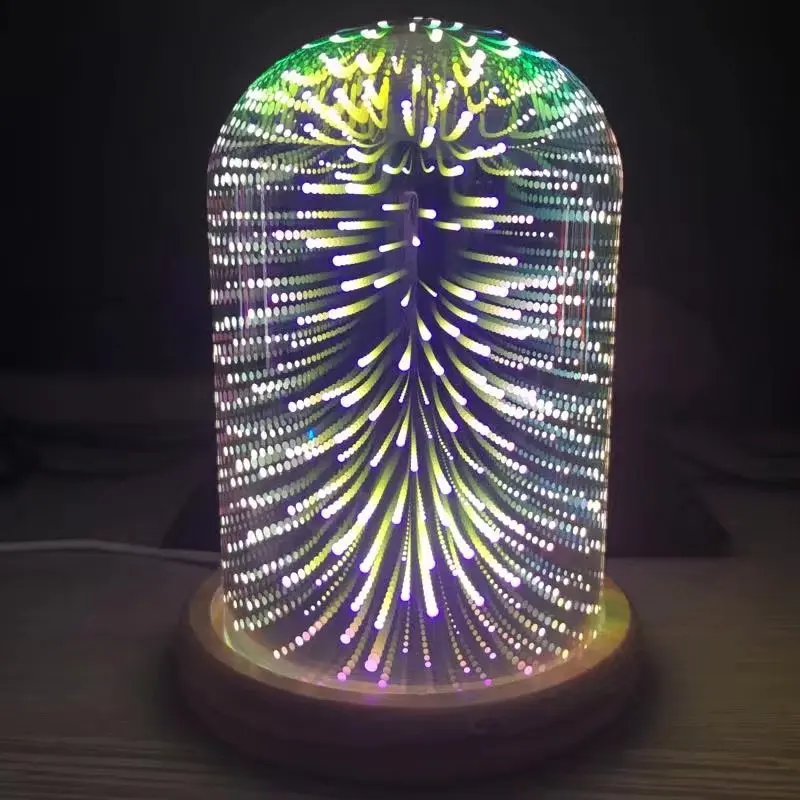 3D волшебные огни подарок на день рождения освещение стеклянная крышка