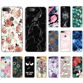 

Soft Phone Case For Alcatel 1S 2019 5.5-inch Fashionable Pattern TPU Silicone Cover Colorful Painted Soft Case