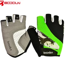 Летние Гелевые перчатки BOODUN, гантели с полупальцами, перчатки для тяжелой атлетики, тренажерного зала, аксессуары для гоночных мотоциклов, противоскользящие Перчатки для фитнеса