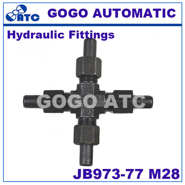 High quality fittings JB973 77 M28 welded four way fittings hydraulic