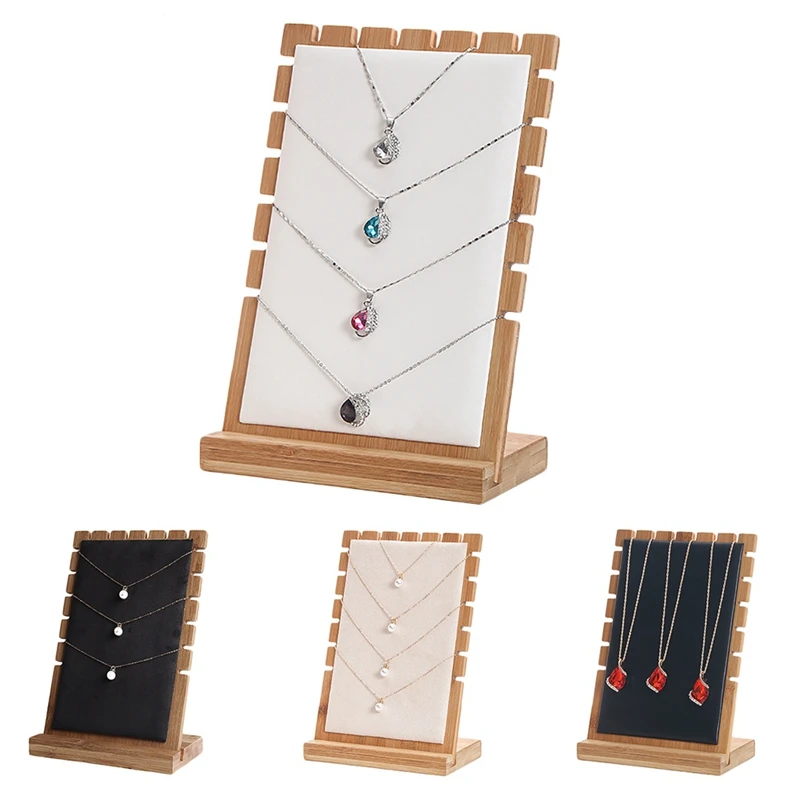 Украшение в форме бамбука кулон Цепочки и ожерелья Держатель для витрины ящик-органайзер для хранения