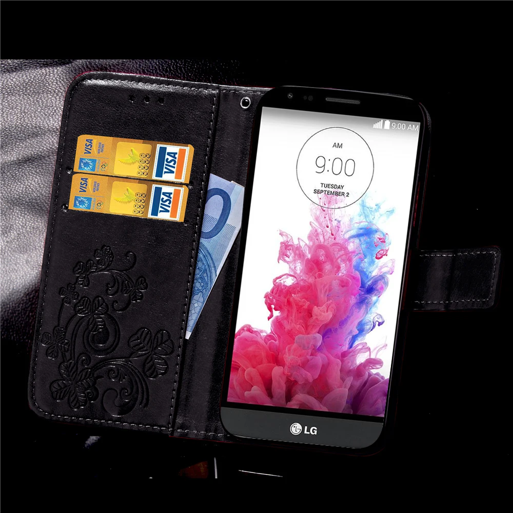 

Printing Flower Case For LG G3 Stylus D690 Leather Wallet Flip Case For Cover LG D690 G3 Stylus phone case with card slots Coque