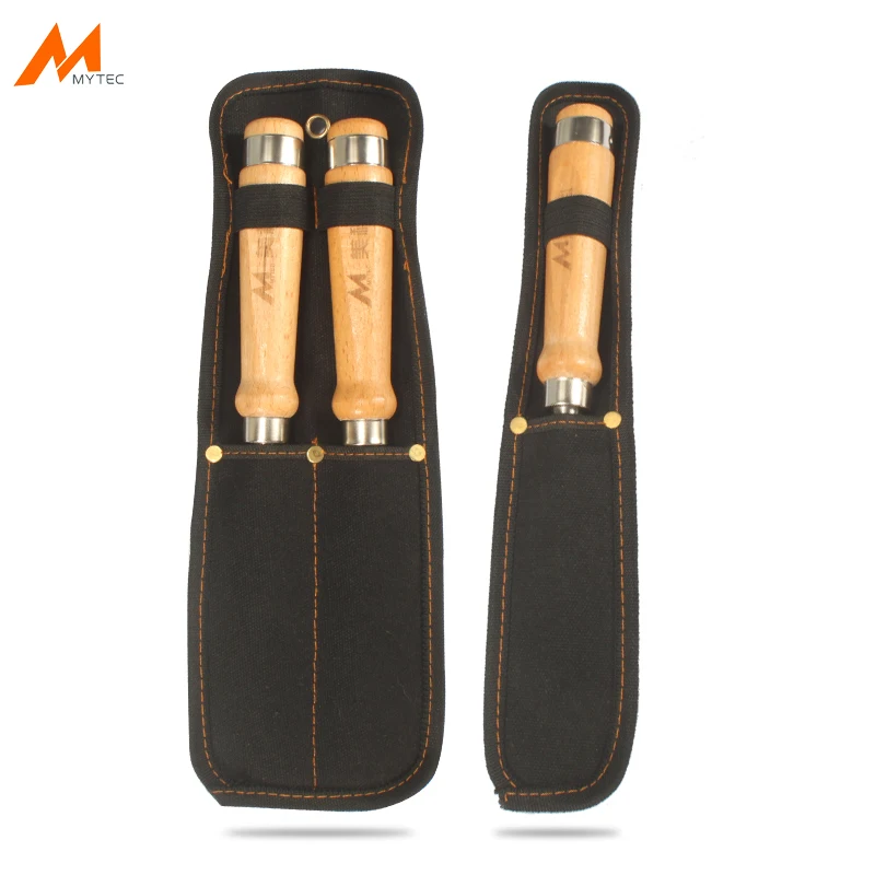 

2pcs Chisels Pocket Tool Bags 2 Pockets Canvas Chisel Carrying Case Organizer for Small Tools Knife Bits (Not Including Chisels)