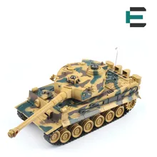 ET RC Tank 99808 1/20 9CH 40Mhz Infrared RC Battle Tiger Tank Cannon&Emmagee remote control tank fort rotate Fighting Tank