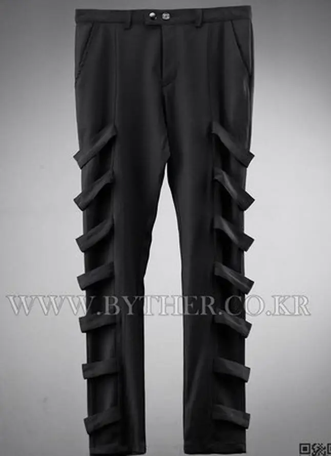 

27-44 New 2017 New men's clothing fashion Alternative design stage harem pants trousers plus size singer costumes