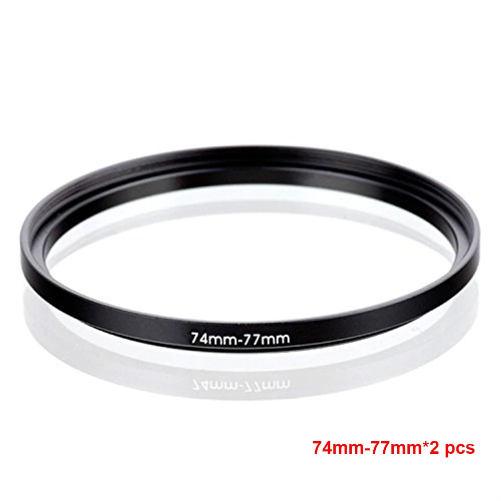 

JUST NOW High-quality 2PCS 74-77MM Step-Up Ring Filter Adapter (74MM Lens to 77MM Accessory) (2 PCS Ring Filter Adapter)