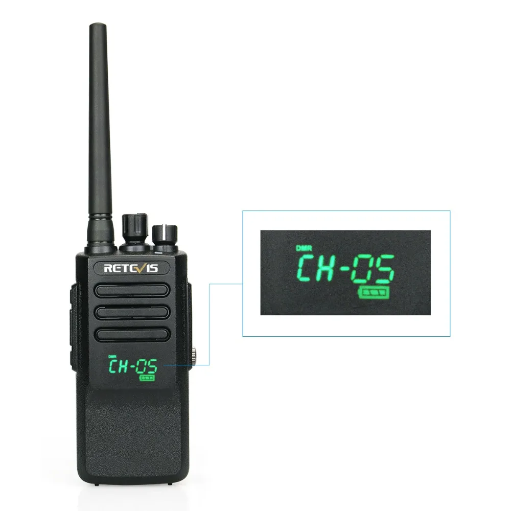 10W DMR Digital Walkie Talkie Retevis RT50 IP67 Waterproof Dustproof UHF VOX Portable Two-Way Radio Hf Transceiver+Program Cable