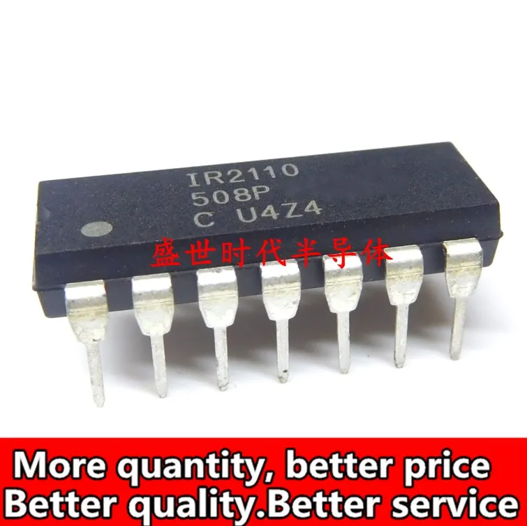 Бесплатная доставка 20 шт./лот IR2110 IR2110P IR2110PBF DIP-14 MOSFET power/IGBT чип драйвера высокого