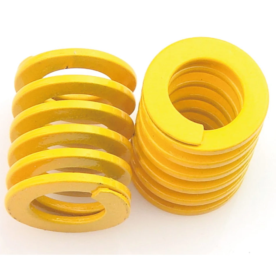14mm OD Yellow Extra Light Load Compression Mould Die Spring 7mm ID All Sizes 
