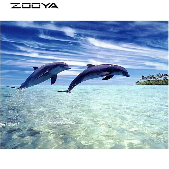 ZOOYA 3D DIY Berlian Bordir Lukisan Cross Stitch Gambar ZOOYA 3D DIY Berlian Bordir Lukisan Cross Stitch Gambar