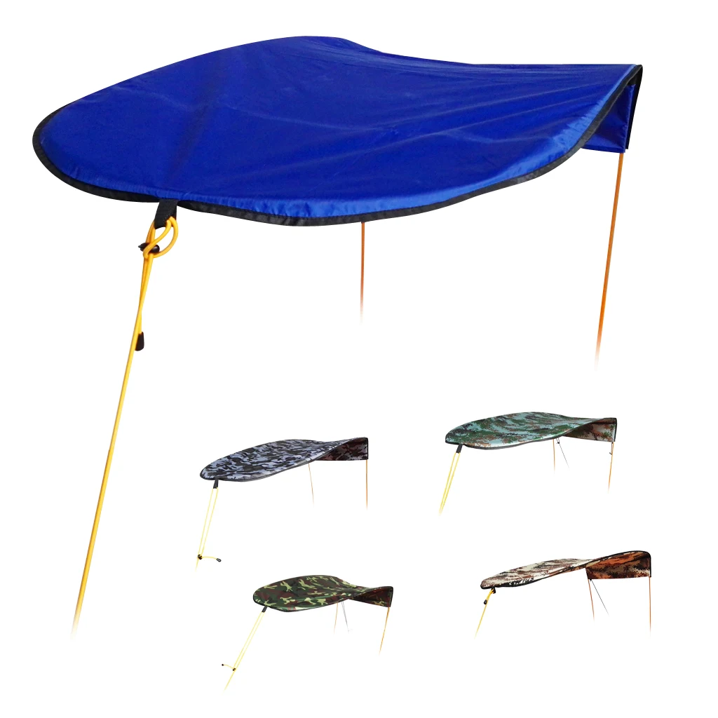 Outdoor 1 Person Inflatable Boat Canoe Kayak Sun Shelter Awning Top