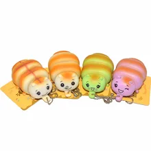 1 шт. 6 см Kawaii гусеница Squeeze Dot коллекционные шарики цепь с биркой декомпрессионная игрушка подарок