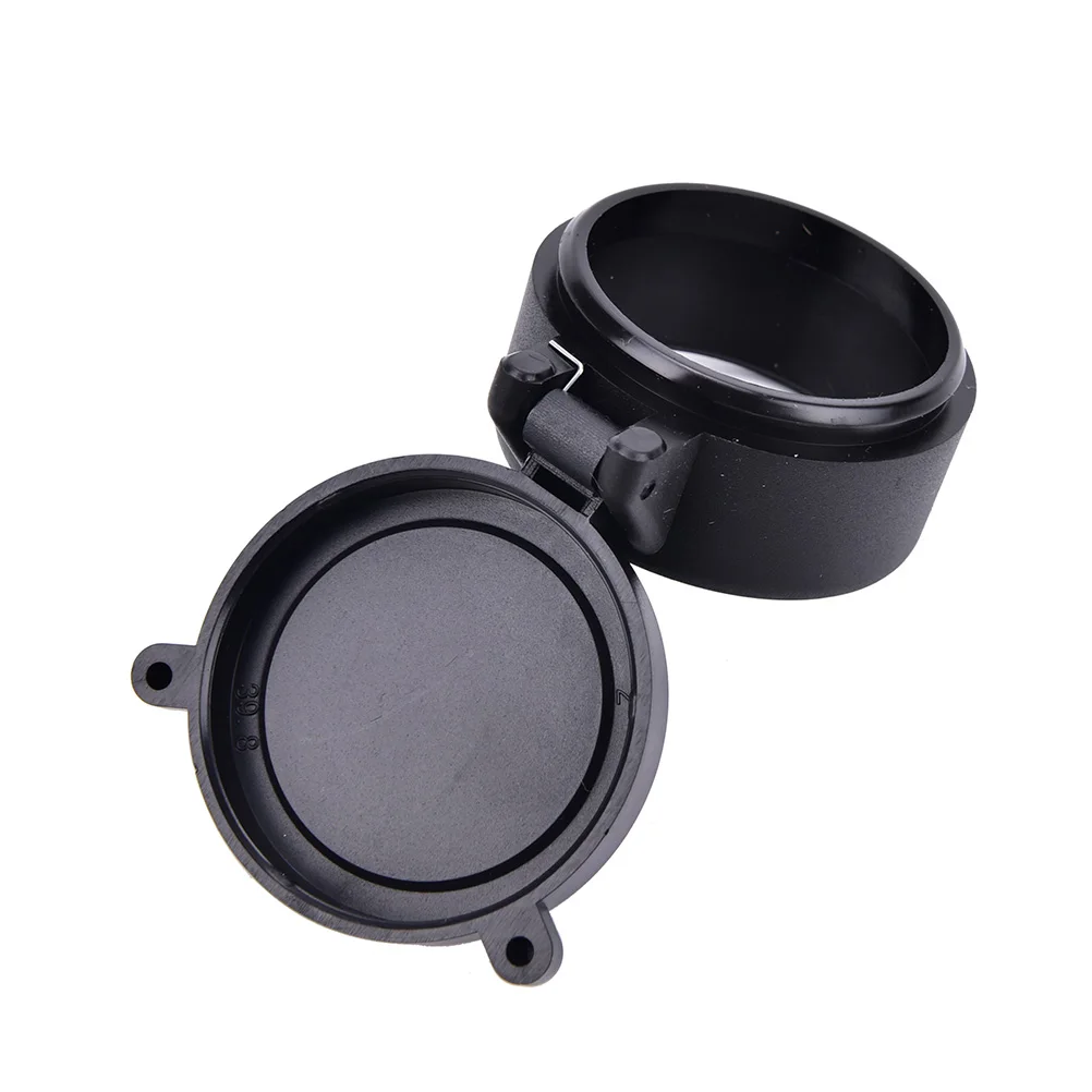 Hunting Riflescope Optics Cover Flip Up Cap Open Objective Lens Eye Protection
