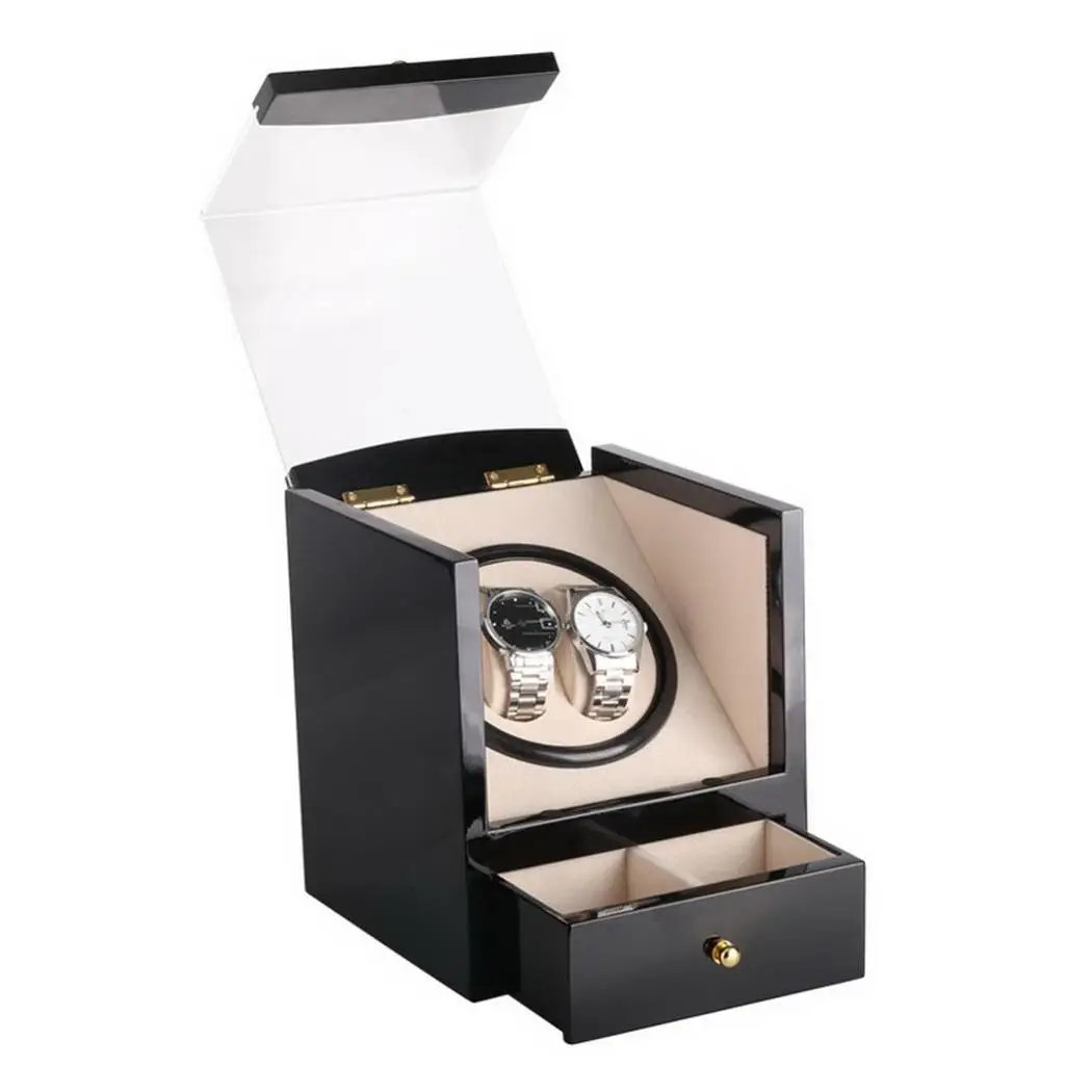 

2+0 Stirrer Automatic Mechanical Watch Display Fashion & Casual Boxes Holder Box Motor Shaker Winder Watches