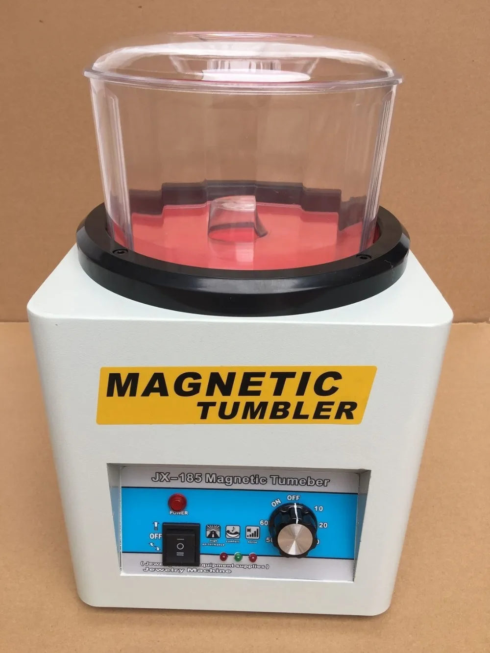 

jx185 Magnetic Tumbler Jewelry Polisher Finisher Finishing Machine, Magnetic Polishing Machine AC 110V/220V