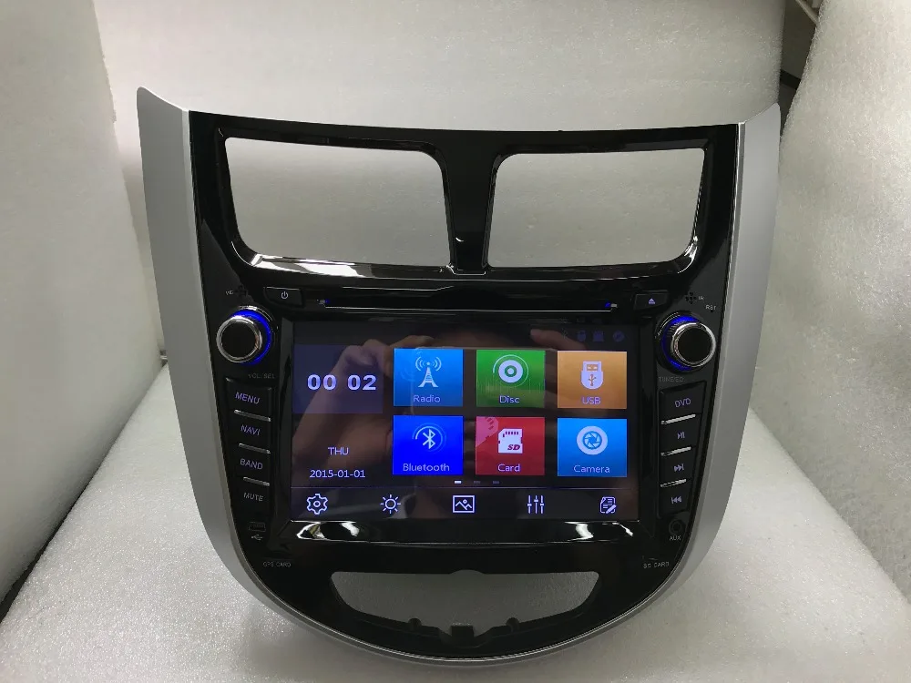 BYNCG русская меню 7 &quotавтомобильный DVD плеер для Hyundai Solaris accent Verna i25 с 2 din