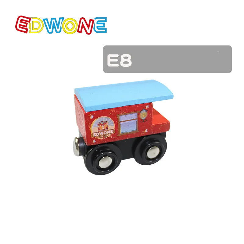 Edwone 22 дизайна деревянные магнитные поезда автомобиль игрушка локомотив мини Tender Fit Биро Томас треки обучающая модель DIY - Цвет: E8