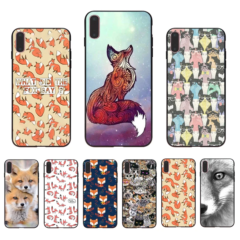 Чехол IMIDO Animal More Cute Fox мягкий чехол из ТПУ для Iphone 5 5S SE 6 6S 6plus 6splus 7 8 7PLUS 8plus X XS XR