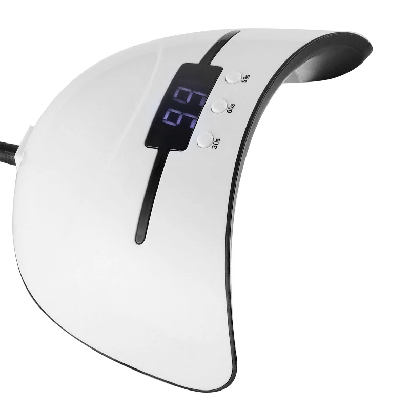 with display 36 W Pro Сушилка для ногтей лампа USB СВЕТОДИОДНЫЙ УФ-гель, акриловый свет для отверждения маникюра таймер гель-лампа для полировки ногтей инструменты - Цвет: with display