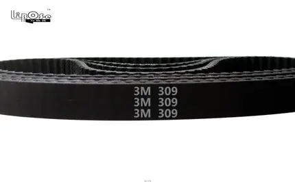 HTD 309 3M Timing belt Pitch length 309mm width 6mm 9mm 10mm 15mm Teeth 103 Rubber HTD3M synchronous belt 309-3M in closed-loop