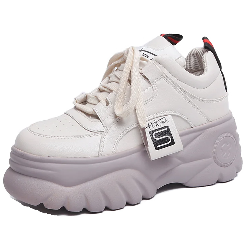 

Women Chunky Sneakers 2019 Spring Platform Women Sneaker Fashion High heels Woman Trainers Shoes Ladies Footwear
