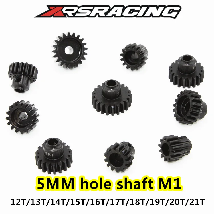 XRSRACING RC высокое качество твердое окисление 12T/13T/14T/15T/16T/17T/18T/19T/20T/21T M1 5 мм Вал