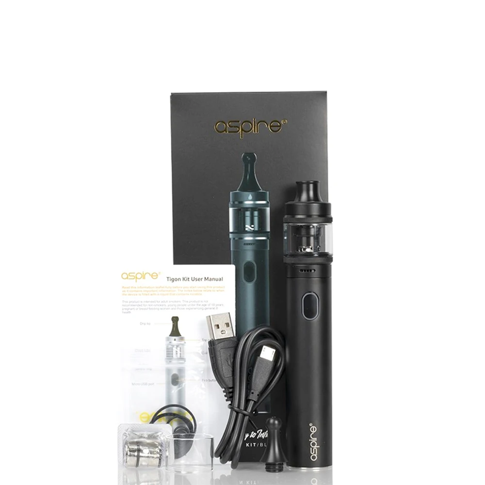 Aspire Tigon Kit 2600 мАч встроенный аккумулятор 3 5 мл Tank 0.4ohm Replecament Coil испаритель