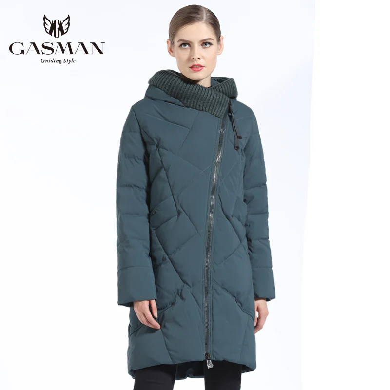 GASMAN 2018 New Winter Collection Brand Fashion Bio Down Jacket Women Hooded Parkas And Coats For Women Plus Size 5XL 6XL