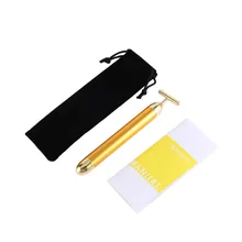 Pro для похудения лица 24 k Gold Lift Bar вибромассажер для красоты лица Уход вибромассажер для красоты лица Массажер энергия вибрирующий Бар Инструмент для лица