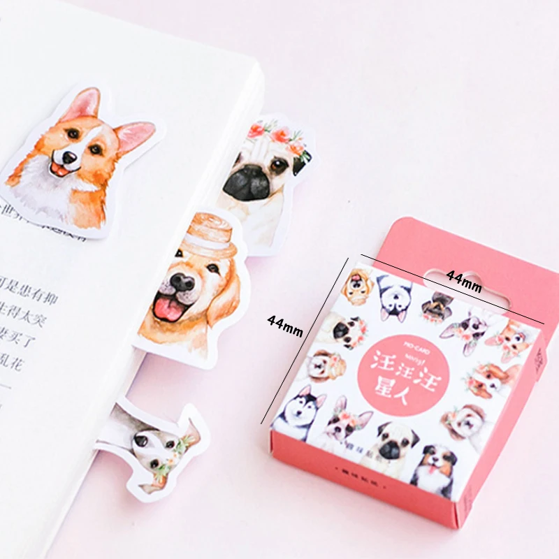 46 шт./кор. Kawaii Wang Dog наклейки для домашних животных клеящиеся сделай сам украшения