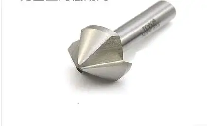 

1PC 50*52 mm Three blades 90 degree chamfer drill countersink drill drilling and chamfering device aluminium metal plate taper