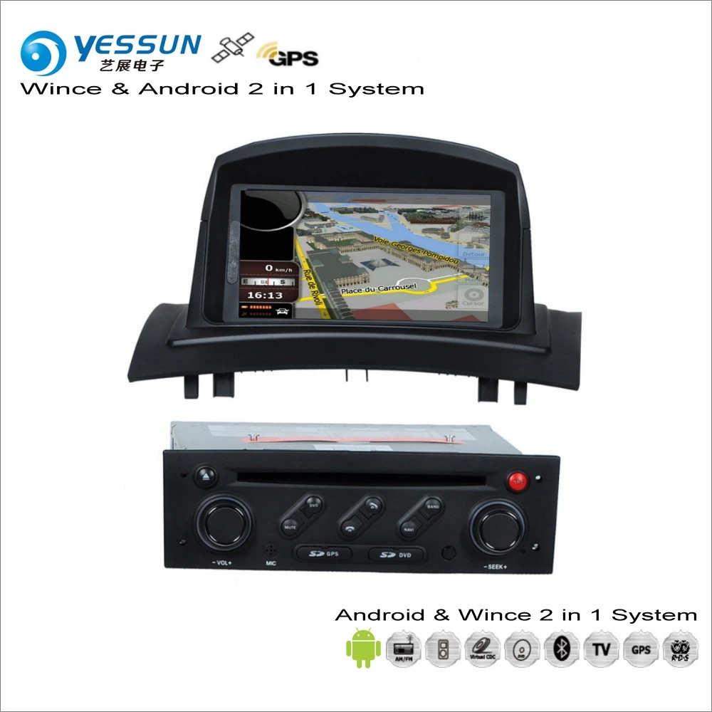 

YESSUN For Renault Megane II 2008~2010 - Car Android Multimedia Radio CD DVD Player GPS Navi Map Navigation Audio Video Stereo