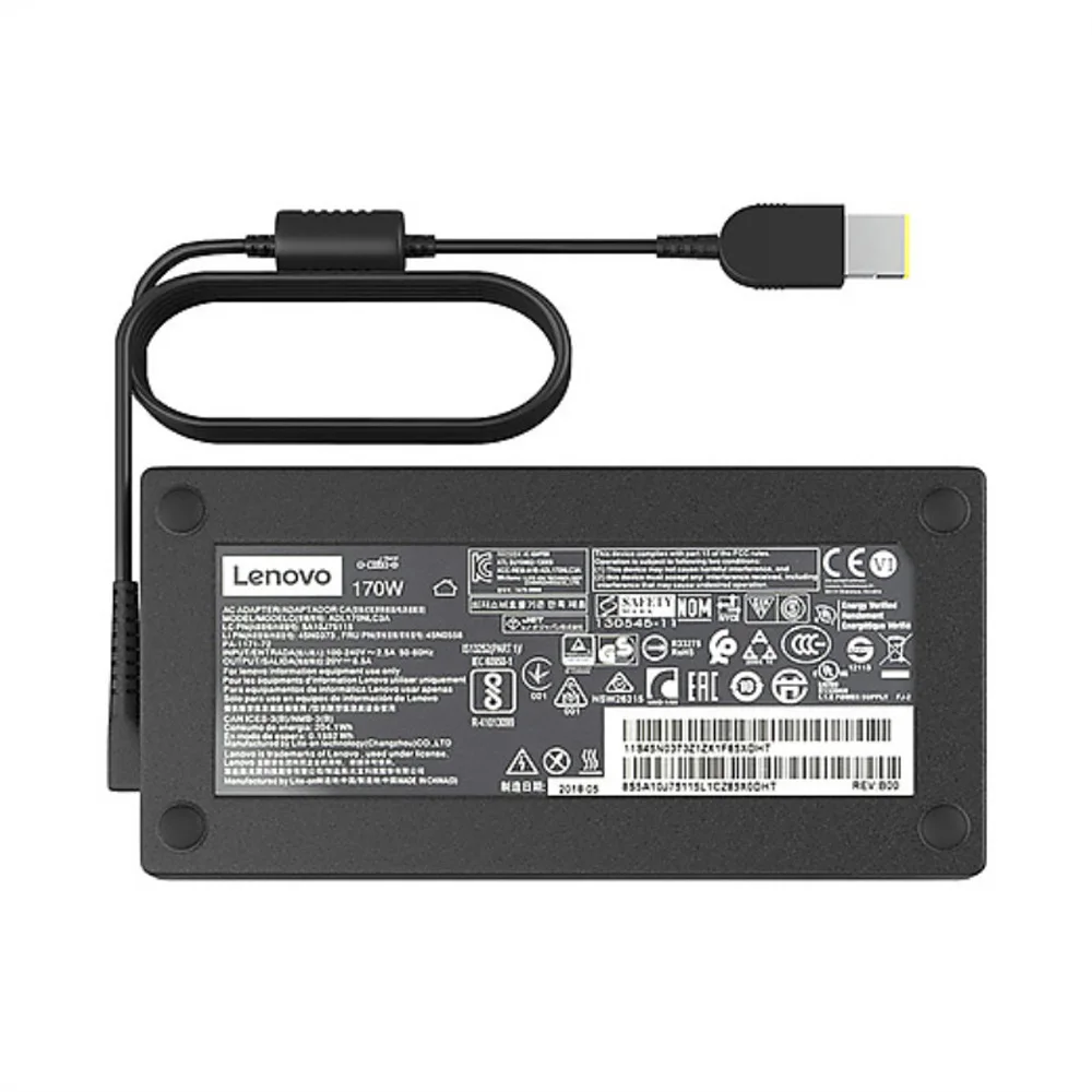 Новый оригинальный адаптер питания 170 Вт переменного тока для Lenovo Legion Y720-15 Y7000P P50 P51 P70 P71 W540 W541 зарядное устройство для ноутбука 45N0514 20V 8.5A Новый оригинальный адаптер питания 170 Вт переменного тока для Lenovo Legion Y720-15 Y7000P P50 P51 P70 P71 W540 W541 зарядное устройство для ноутбука 45N0514 20V 8.5A