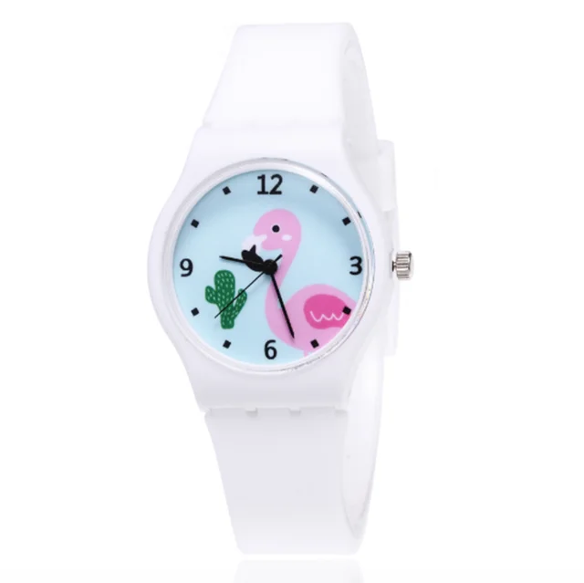 Silicone Candy Jelly Color Student Watch Girls Clock Fashion Flamingo Watches Ch Silicone Candy Jelly Color Student Watch Girls Clock Fashion Flamingo Watches Ch